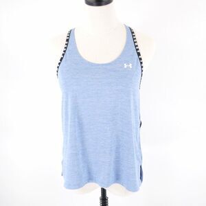 Under Armour Blue Tank Top‎ Small Heatgear Activewear Loose
